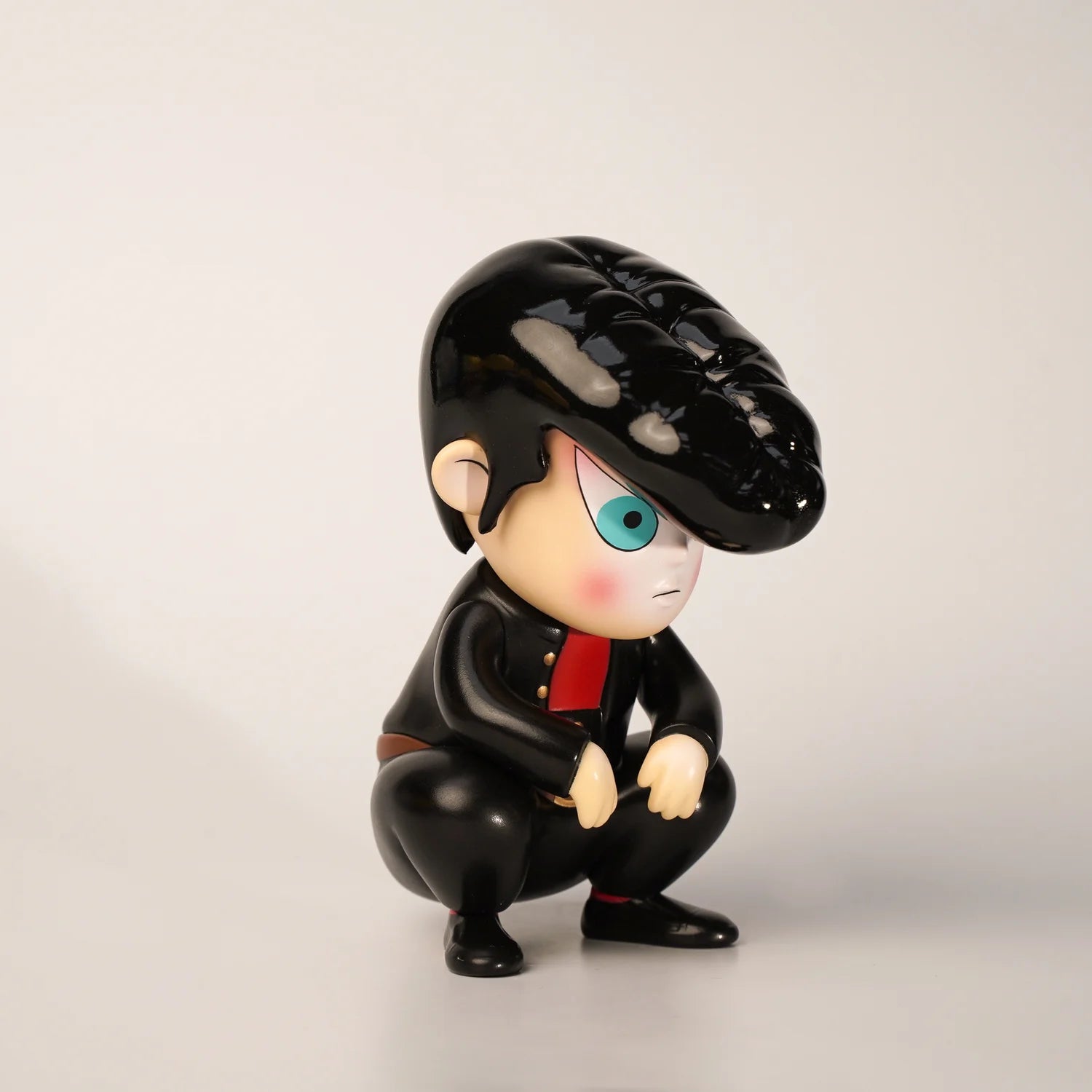 soft vinyl figure with punch perm hair