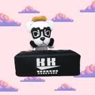 A cool DJ KK plush from Animal Crossing, showcasing his signature sunglasses, headphones, and black jacket, ideal for Animal Crossing fans and plush toy collectors.